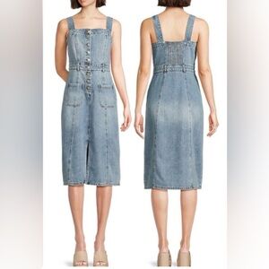 HABITUAL
Women's Washed Midi Denim Dress In Sky